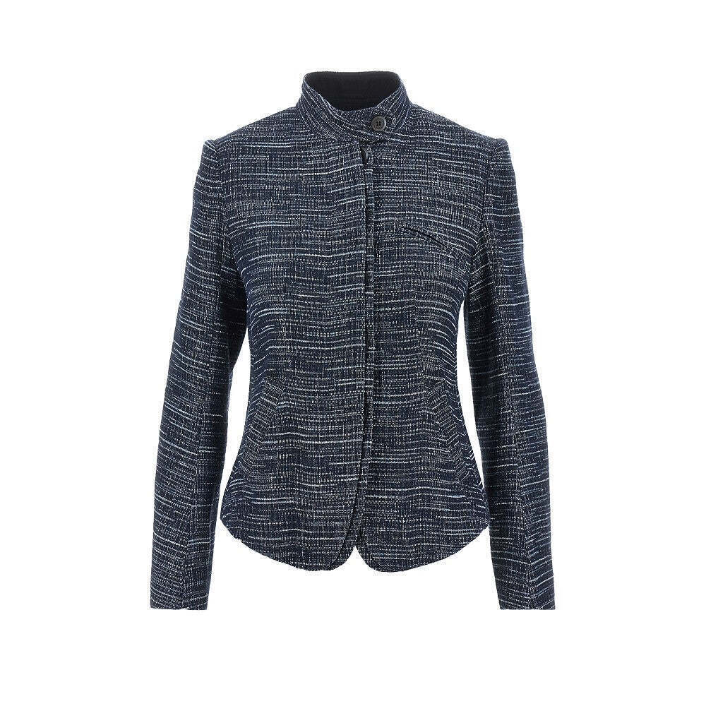 Emporio Armani Denim-Effect Tweed Jacket